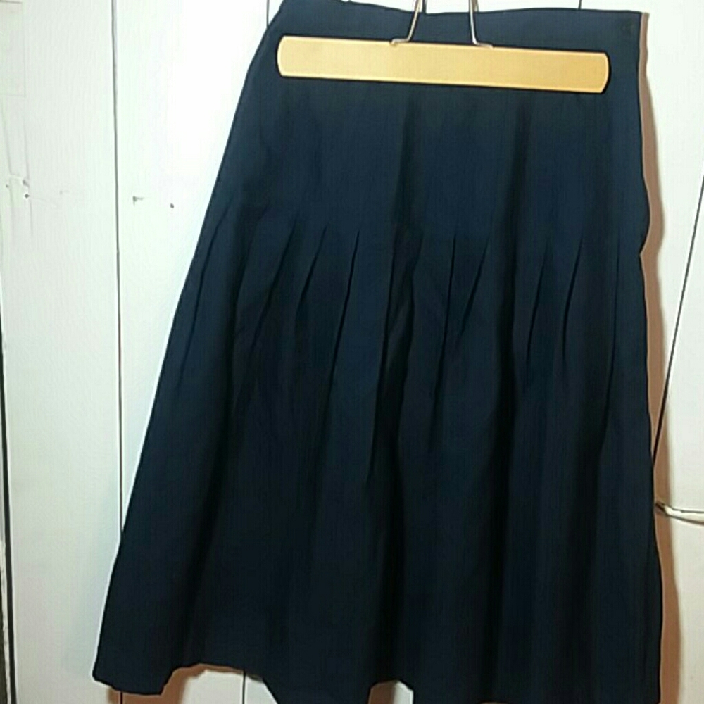 Navy blue long flowy shirt